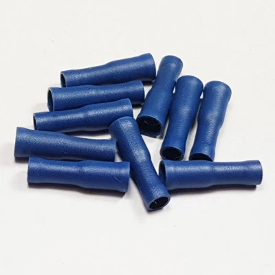 SPLITCHARGE.CO.UK Fully Insulated Blue Female Bullet Receptacle Terminal Connector Terminals Crimp
