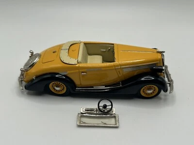 Opel Super 6 Cabriolet Gläser 1938 Yellow/ Black 1/43 Scale Tin Wizard 1645 - Image 1 of 4