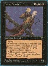 Baron Sengir Homelands HEAVILY PLD Black Rare MAGIC CARD (ID# 213433) ABUGames