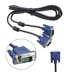 XVIM iVGA to VGA Cable Male To VGA 1.5m SVGA Monitor Extension Cord Plug - Picture 1 of 7