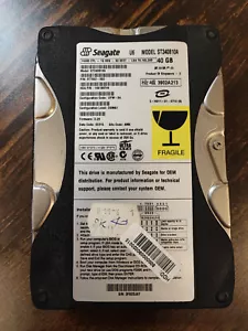 Seagate ST340810A - 40GB - 3.5" IDE PATA ATA - Sektoren Geprüft - Bild 1 von 3