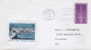 852 3c GOLDEN GATE EXPO - Tidewater Let's Get Associated label #109 - Picture 1 of 1
