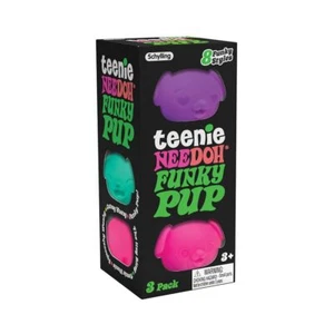 Schylling NeeDoh Teenie Funky Pups - Sensory Squeeze Toy - Contains 3 Mini - Picture 1 of 1