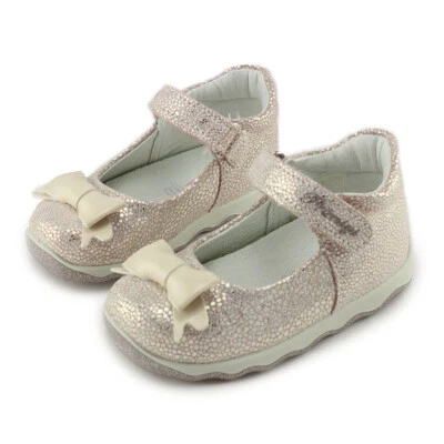 Zapatos de cuero Primigi para niñas Mary Jane (3370600 SC ST ZEN S.Ver/Cipr) hechos en Italia Foto 1 de 4