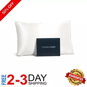 Luxurious 100% Mulberry Silk Pillowcase 25mm for Cooling Comfort - Standard Size - Picture 1 of 8