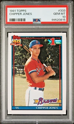 1991 Topps Chipper Jones RC - Image 1 of 2