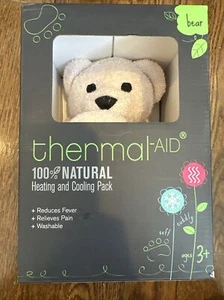 Thermal-Aid Zoo 100% Natural Heating And Cooling Bear - NEW Bella Light Pink - Picture 1 of 6