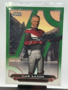 2018 Topps Star Wars Galactic Files Reborn Green /199 Gar Saxon #REB-32 - Imagen 1 de 2