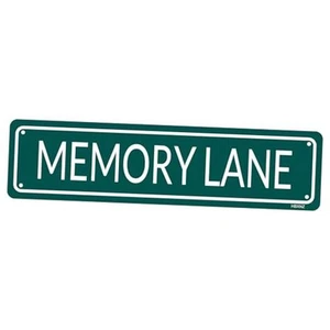 Memory Lane Metal Tin Sign Wall Decor Room Home Bathroom Bedroom Outdoor - Picture 1 of 8