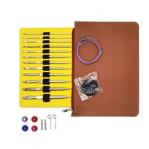 3.0mm-10mm Interchangeable Tunisian Knitting Needle for Weaving Sweater Rug - Picture 1 of 8