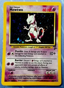 Mewtwo HOLO 10/130 Base Set 2 VINTAGE 2000 Pokémon - Picture 1 of 18