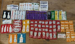 CONDIMENT PACKETS~Mixed Lot of 97~For Pizza, Chinese, Mexican Food NEW Sealed - Picture 1 of 10
