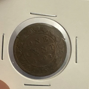 1888 Canada Large Cent – Queen Victoria Copper Penny – Vintage  - Bild 1 von 4