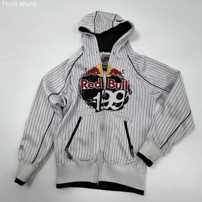 Moletom com capuz vintage Y2K Fox Racing Red Bull Travis Pastrana 199 Moto zíper completo tamanho P - Imagem 1 de 4