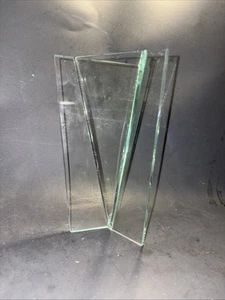 Vintage Cut Crystal Vase RSVP In The Style Of Fontana Arte No Chips Size 8” H - Picture 1 of 13