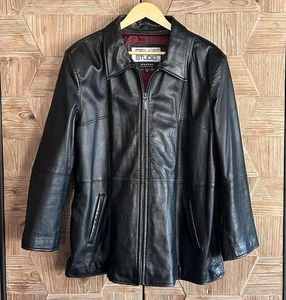 Chaqueta de cuero negra para mujer Pelle Studio Wilsons talla XL - Imagen 1 de 7