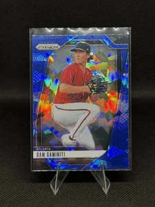 2025 Panini Prizm Blue Cracked Ice Prizms #176 Cam Caminiti Atlanta Braves - Bild 1 von 2