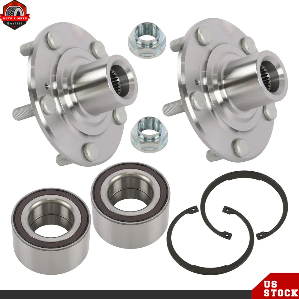 Conjunto de cojinete de cubo de rueda delantero izquierdo y derecho de 2 piezas para Acura Tl TSX 2004-2008 Foto 1 de 4