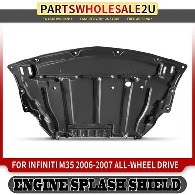 Cubierta de protección contra salpicaduras de motor inferior delantero para INFINITI M35 2006-2007 AWD Foto 1 de 4