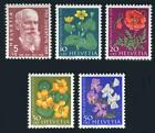 Switzerland: 1959 Flowers Semipostals (B287-B291) MNH