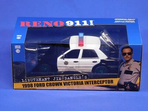 GREENLIGHT HOLLYWOOD 1:24 RENO 911 LT DANGLE'S 1998 FORD CROWN VICTORIA CHASE - Picture 1 of 3