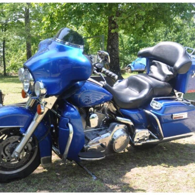 Motorcycle One-Piece Driver & Passenger Seat For Harley Electra Glide 1997-2007 - Imagem 1 de 4