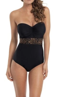 Traje de baño de una pieza Panache ANIMAL PRINT Savannah Bandeau, EE. UU. 32DDD/F, UK 32E Foto 1 de 4