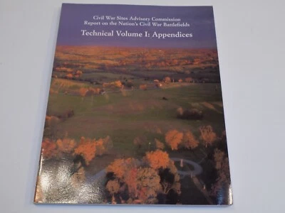 Civil War Sites Advisory Commission Report Nation's Battlefields 1993 Appendices - Image 1 of 4