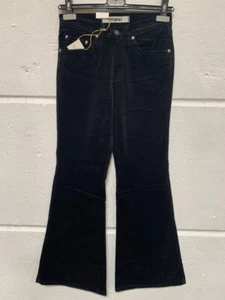 Mavi Ladies Trousers Cords 192 Low Rise, Bell Bottom Black W26 L32 - Picture 1 of 3