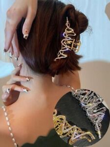 Metal Rhinestone Claw Clips Crystal Barrette Hairpin Women Hair Accessories 1pc