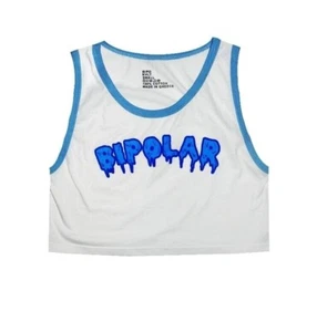 Gruesome Canotta Donna Bianco/Blu - Bipolare - Foto 1 di 1