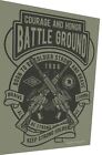 Battle Ground Military Green Plain Parking Sign 17 X 11 Dye Sublimated Gloss Alu