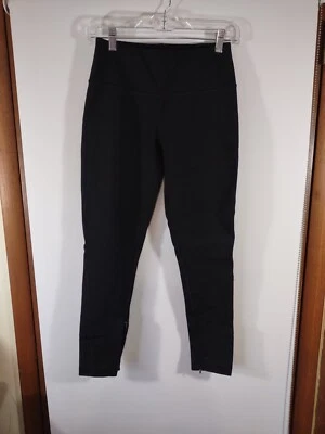 GAP 雕塑 Ponte 针织厚踝拉链黑色打底裤 XS 码,#5345 — 第 1/3 张图片