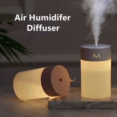 Air Humidifier LED Lamp Essential Oil Atomizer Mini Aromatherapy Diffuser USB - Image 1 of 4