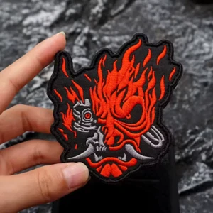 NUOVO! Cyberpunk 2077 Samurai Iron-on Patch - Foto 1 di 2