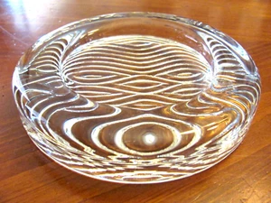 CONTEMPORARY 'ROSENTHAL STUDIO LINE' CLEAR GLASS LARGE HEAVY CANDLE HOLDER EXC - Picture 1 of 8