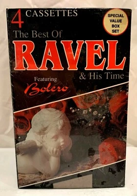 The Best Of RAVEL..4 Cassette Box Set...NEW...3 1/2+ Hrs.. Featuring Bolero - Image 1 of 2