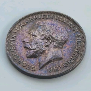 Georges V Farthing 1918 Royaume Uni - Picture 1 of 2