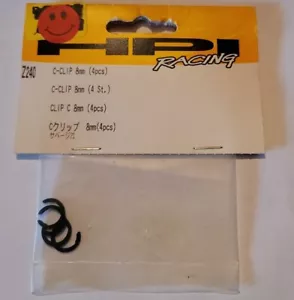 HPI Racing C Clip 8mm Rc Hardware Steel 4 pcs Z240 - Picture 1 of 1