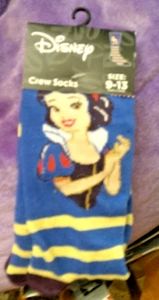 NWT DISNEY SNOW WHITE Socks SHOE Size 9-13  1 PAIR WOMEN NOVELTY SOCKS - Picture 1 of 1