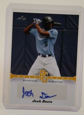 Josh Davis, 2013 Leaf Perfect Game Showcase Gold 36/50 #A-JD4 Autographed