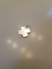 Tiffany & Co Silver Good Luck Shamrock Lucky Irish 4 Leaf Clover Charm Pendant