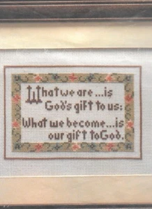 VTG Good Shepherd Counted Cross Stitch Kit God's Gift 9" X 12" - Picture 1 of 4