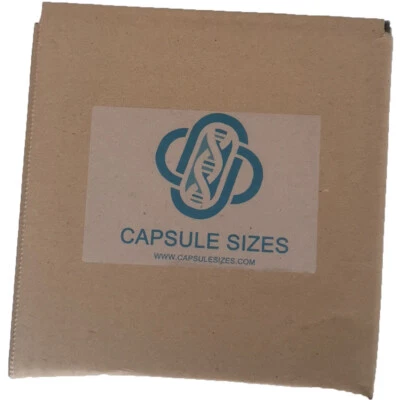 Empty Gelatin capsules 0 size x 100,000 Caps Kosher Halal 408mg-816mg fill Bulk - Image 1 of 4