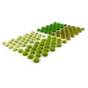 32x Grass Tufts Static Miniature Grass Tufts Model Grass Plant Cluster Landscape - Picture 1 of 12