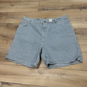 Vintage Levi’s Jorts 90s Orange Tab 922 Denim Striped USA Jean Shorts Sz 42 - Picture 1 of 12