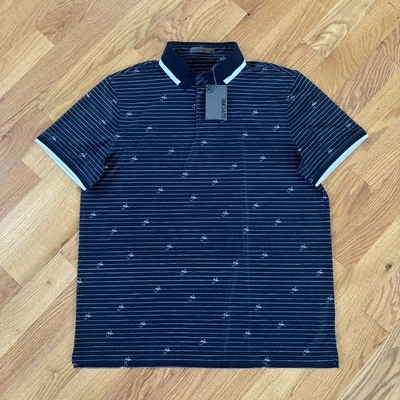 G/FORE Мужская сценарий Tech Pique эластичной гольф рубашка-поло - 2XL оникс черный новый с Ярлыками $120 - Изображение 1 из 4