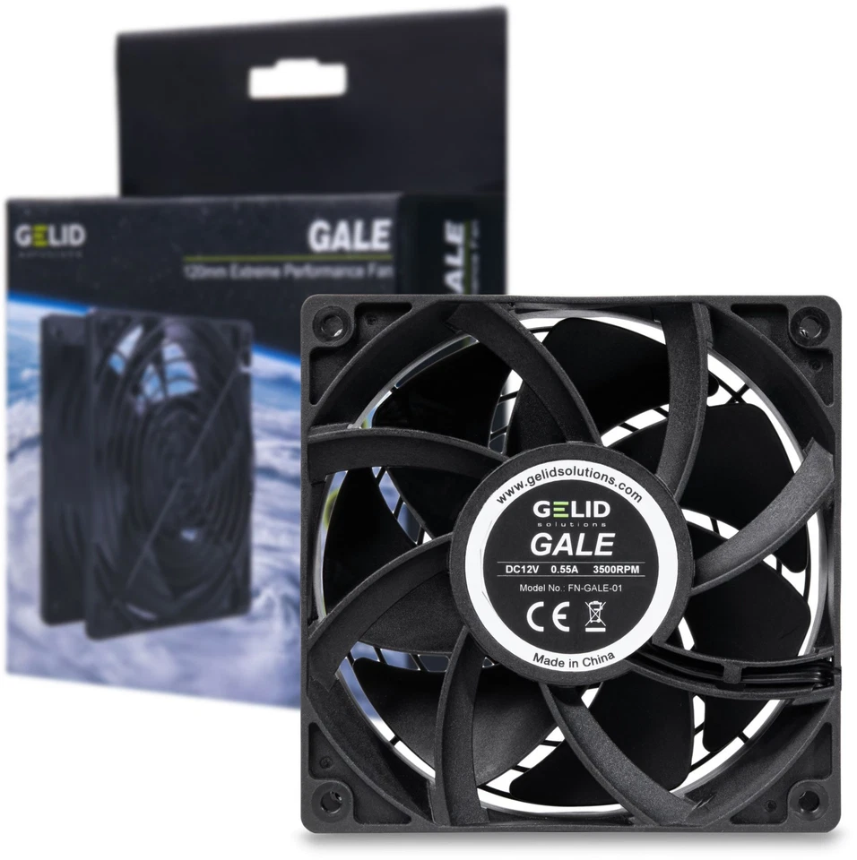 Gelid Gale Mining 120mm High Performance Fan, up to 110 CFM - Image 1 of 1