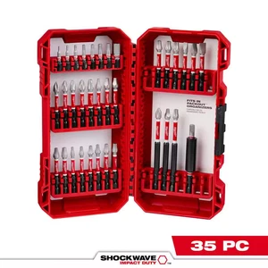 SHOCKWAVE Impact Duty Alloy Steel Screw Driver Bit Set (35-Piece) - Picture 1 of 12