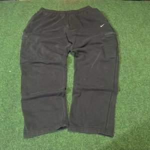Nike Men’s XL Black Fleece Cargo Sweatpants Athletic Fit - Picture 1 of 8